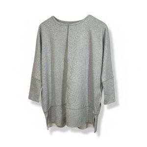 SPANX Doleman Women's Light Gray Relaxed Sweatshirt. Size XS.